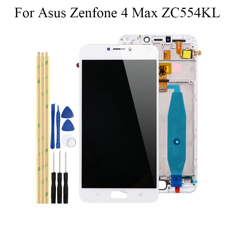 ЖК дисплей 5 дюйма для Asus Zenfone 4 Max ZC554KL /3 ZC553KL и сенсорный экран с рамкой телефона ASUS