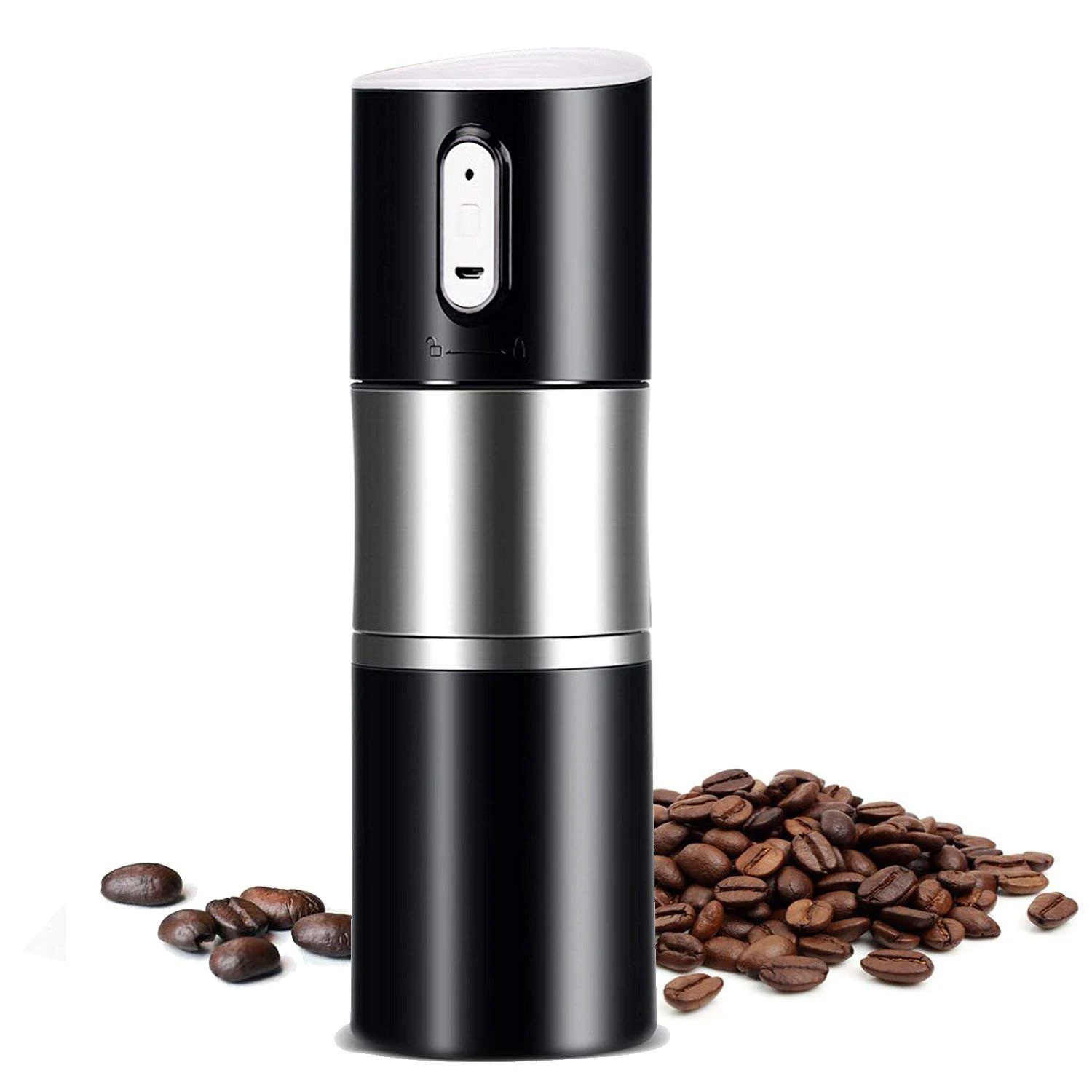  Portable Coffee Grinder Burr Automatic Espresso Machine Coffee Maker Rechargeable Battery OperatedT