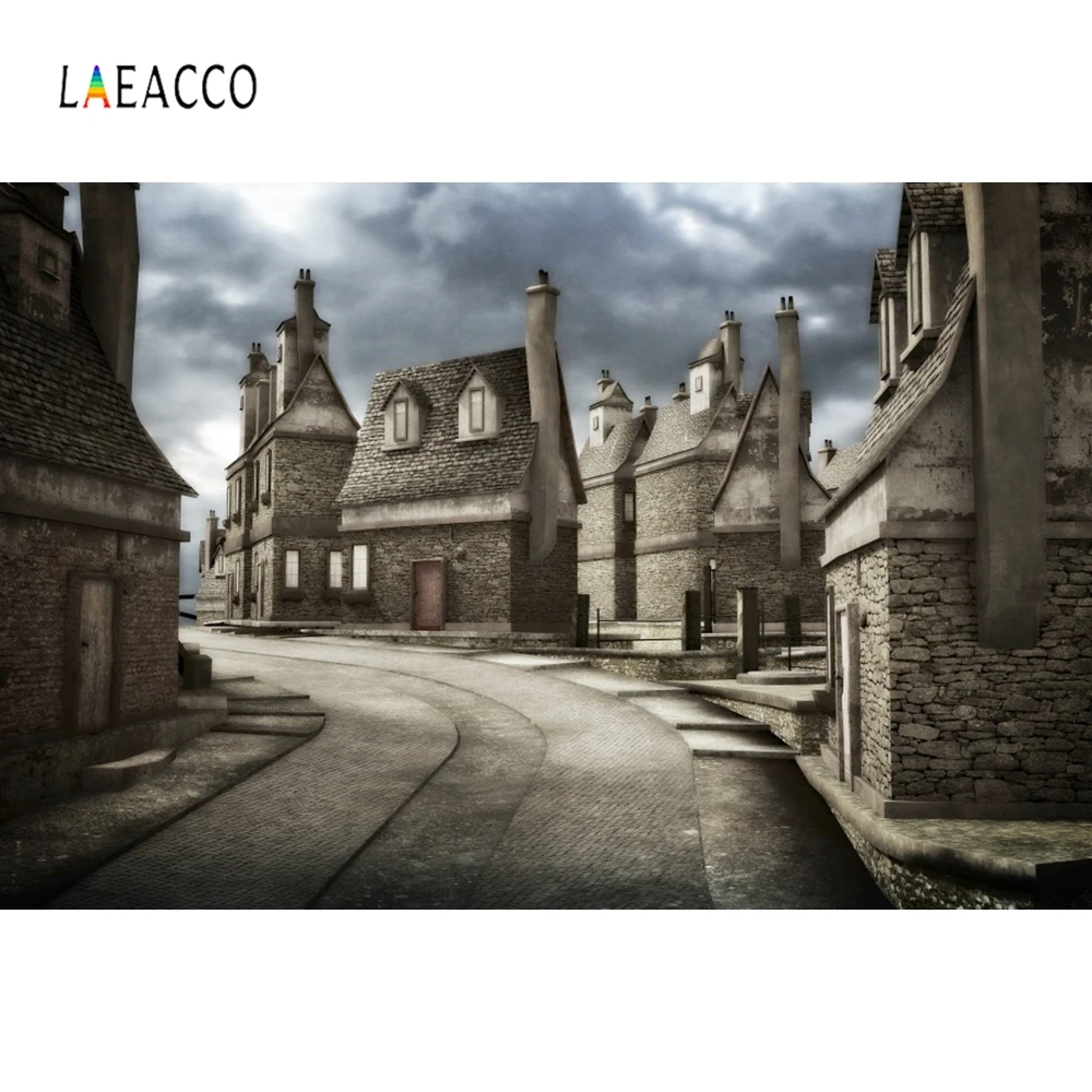 

Laeacco Blear Old Castle Buildings Backdrop Photography Backgrounds Customized Photographic Backdrops For Photo Studio