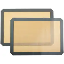 16,5*11,6 дюйма термостойкий силиконовый коврик для выпечки из стекловолокна