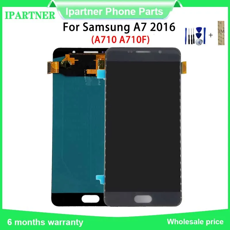 

5.5inch Change OLED for Samsung A7 2016 A710 LCD A710F A710FD Screen Display Touch Screen Digitizer Assembly