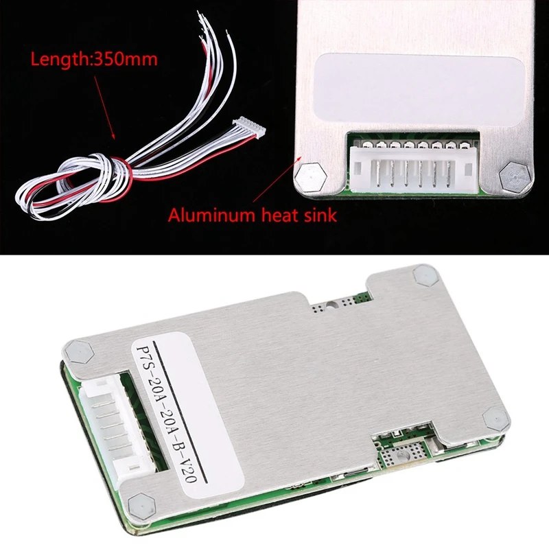 7S 24V 20A литий ионная Lifepo4 18650 батарея Bms Pcb Pcm Защитная плата с балансом для