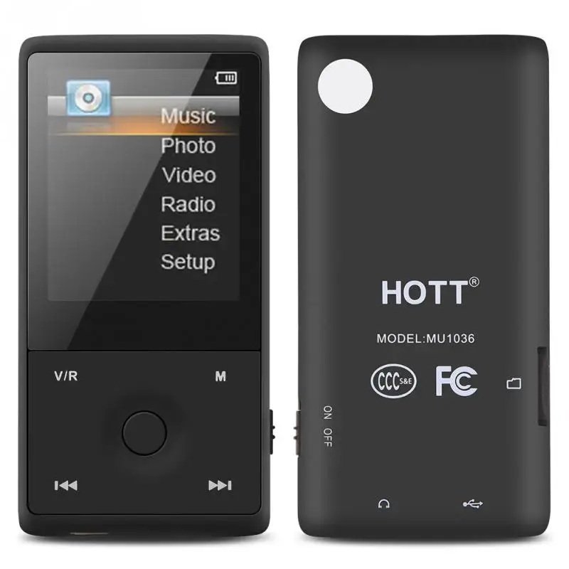

HOTT 8G Bluetooth Stereo MP3 Music Video Player with HD Screen Display Support FM Radio Video Recorder and E-book Function