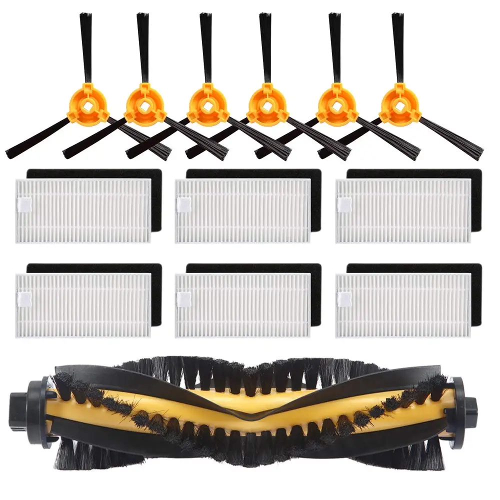 

Replacement Accessory Kit Filter Main Brush Side Brush For Ecovacs DEEBOT N79S N79 Robotic Vacuum Cleaner (Filter+Brush)
