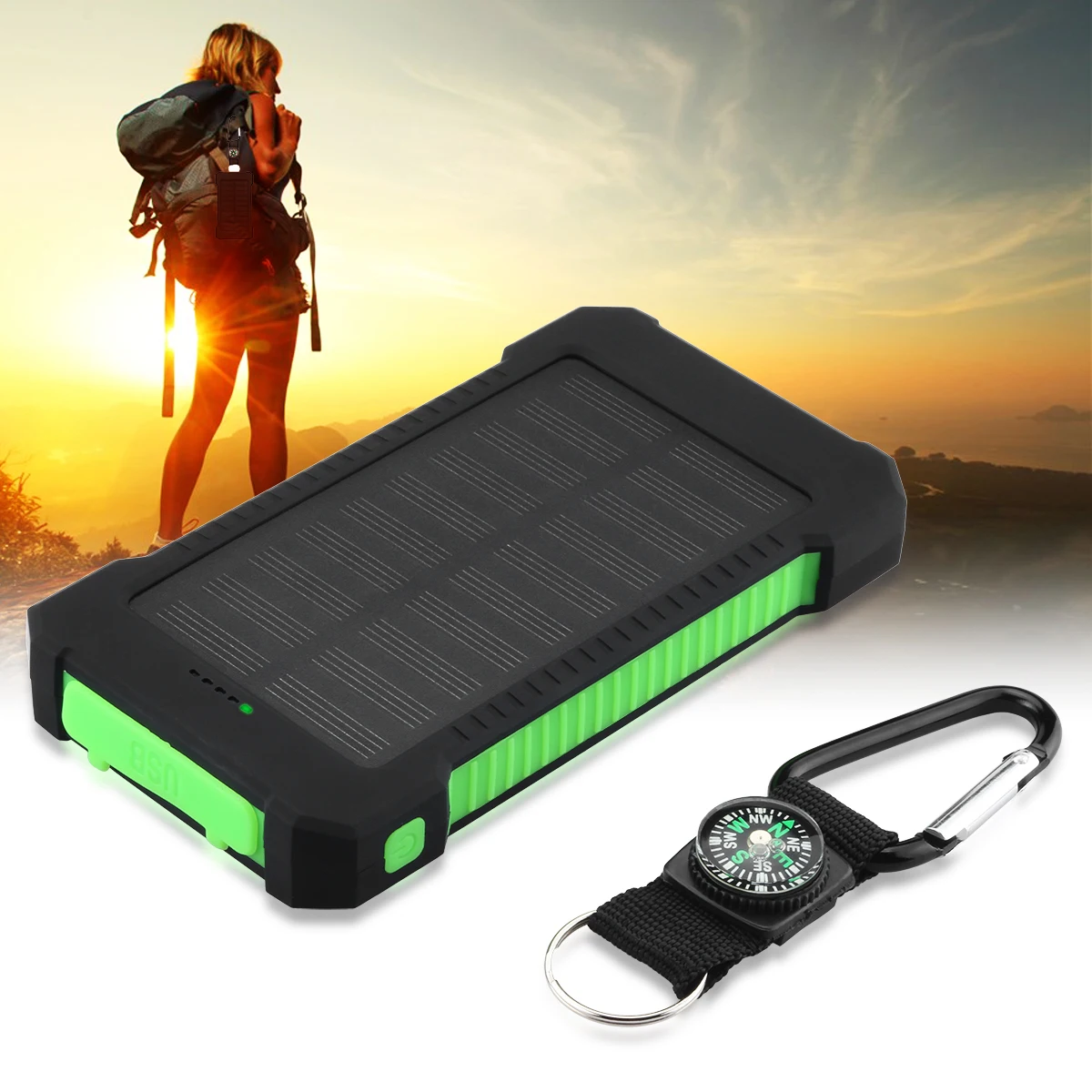 Floureon телефон power Bank 10000 мАч Мобильный внешний аккумулятор DC 5 В/3.1A двойной USB