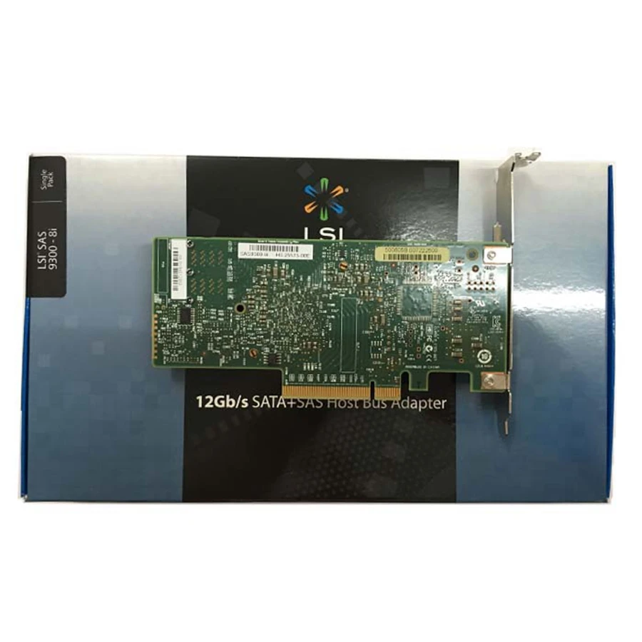 Eastforfuy Avago LSI SAS 9300-8i LSI00344 8 портов хост-шина адаптер SFF8643 без кэша HBA PCI-E3.0 x8 плата контроллера