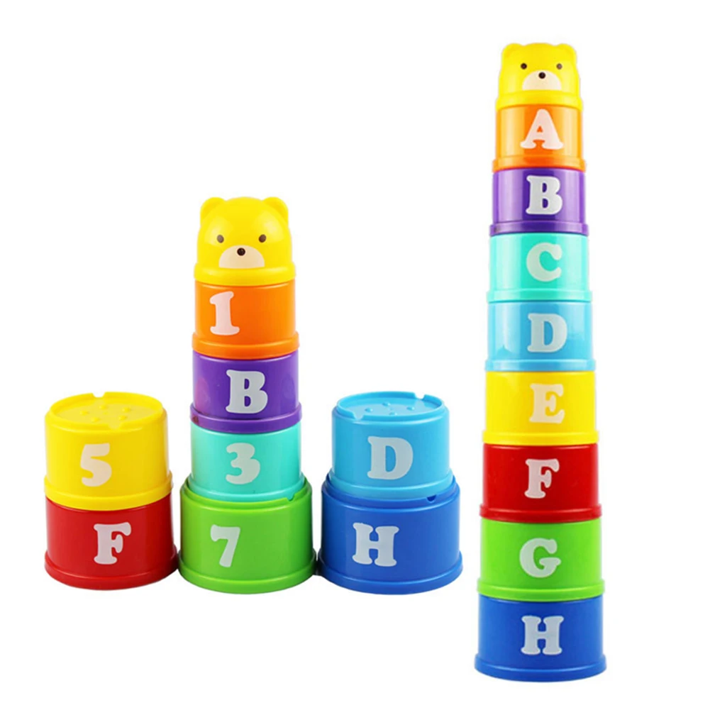 Intelligence Stacking up Rainbow Cups Tower Boys Girls Bath Toys Figures Letters Folding Towers For Birthday Christmas Gift Intelligence Stacking up Rainbow Cups Tower Boys Girls Bath Toys Figures Letters Folding Towers For Birthday Christmas Gift