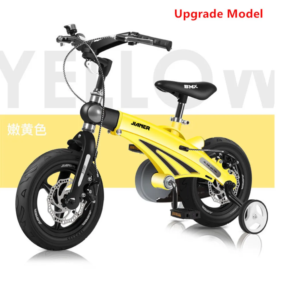 New Brand Children's Bicycle 12/14/16 Inch Wheel Magnesium Alloy Frame Safety Disc Brake 2/4/6 Years Old Children Buggy Bike