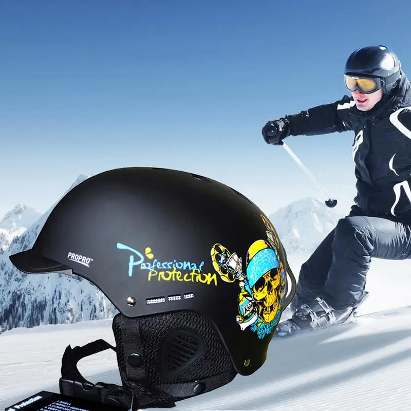 

New PROPRO Ski Helmet Unisex Skating Single And Double Board Snow Helmet Protective Cap Outdoor Sports Protective Gear Equipment