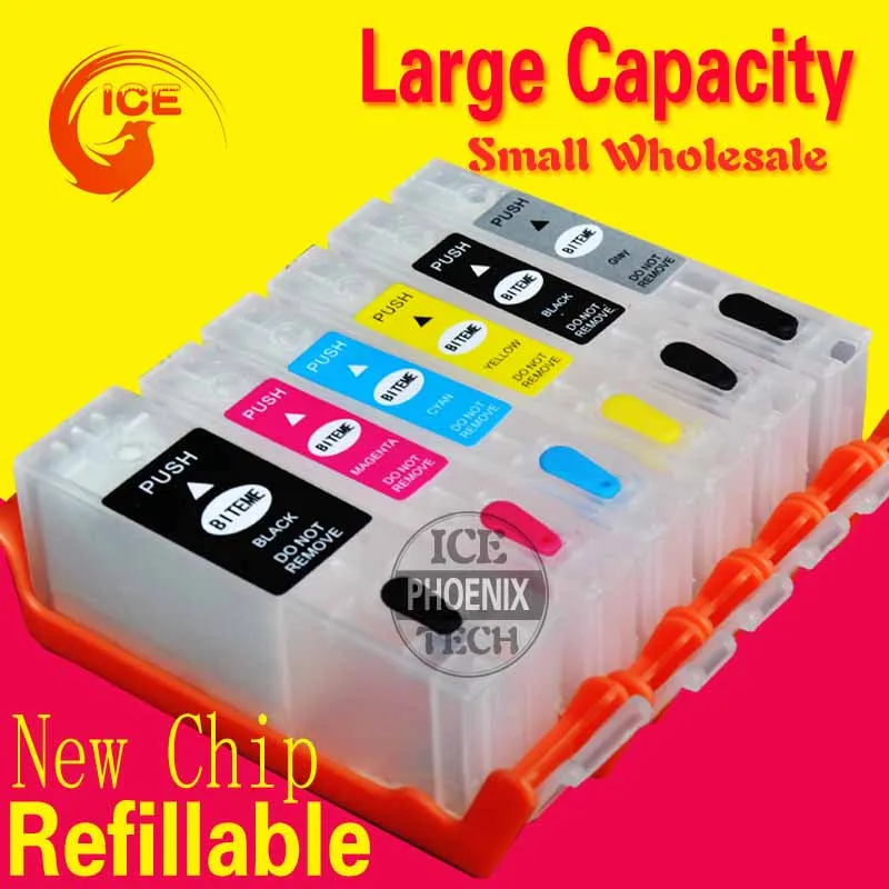 

For Canon TS8040 TS9040 TS 8040 TS 9040 Refillable ink cartridge PIxma printer 6C ink cartridge PGI470