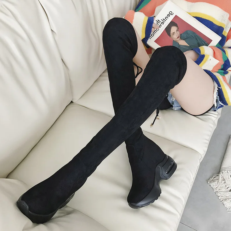 

Increase Long Woman Overknee Autumn Elastic Winter Women Boots