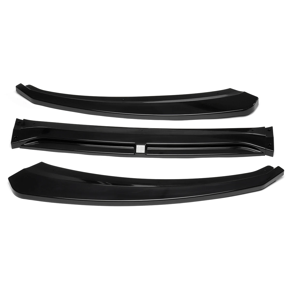 3 piezas de parachoques delantero Base de labios parte inferior de la línea CoverB Auto partes exteriores modelo de parachoques delantero para Ford para Focus 2015 2016, 2017, 2018,