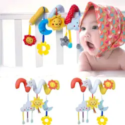 Милые животные игрушки Детские Новорожденные Плюшевые игрушки звуковое развитие прорезыватель погремушка игрушки милые детские кровати