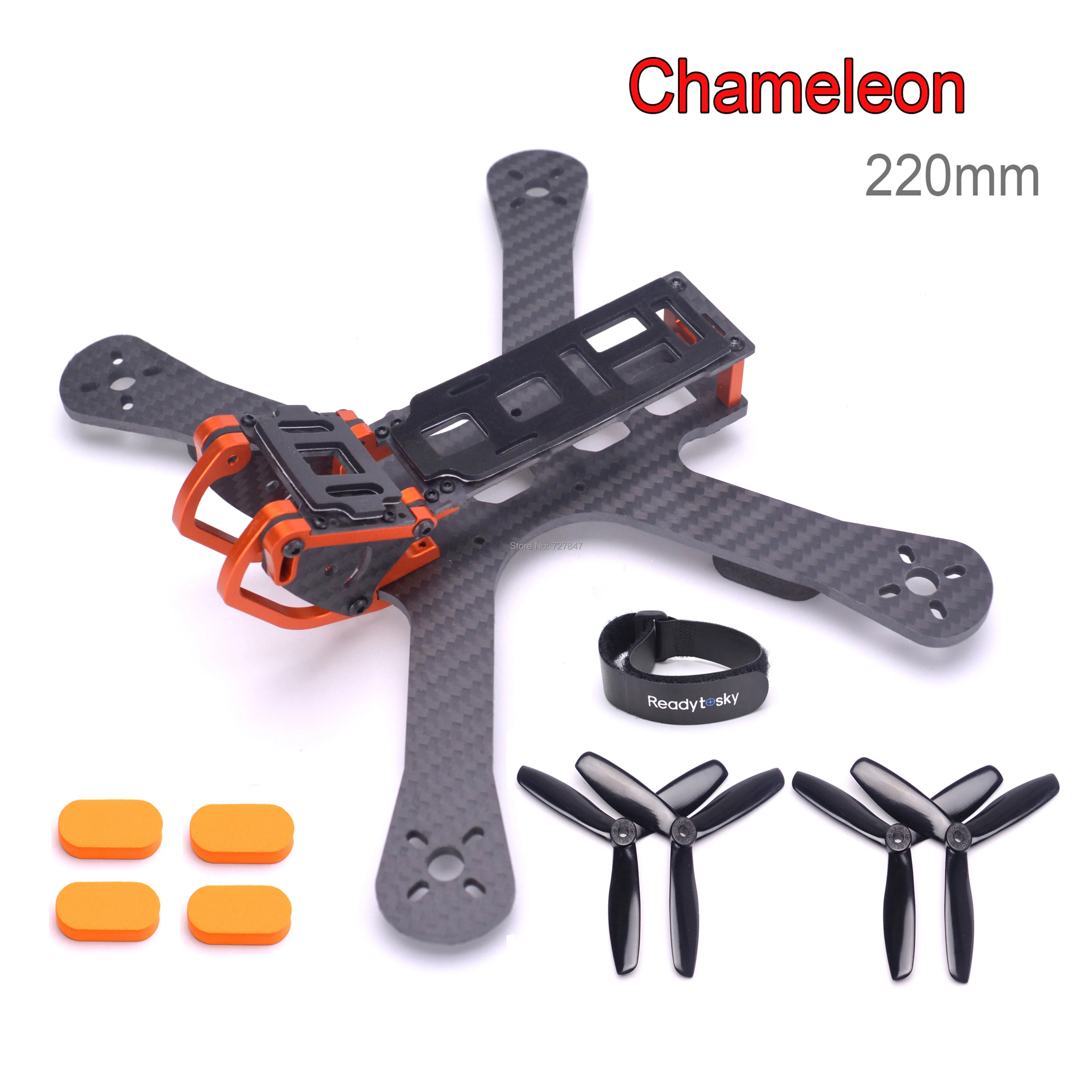 

NEW Chameleon FPV Frame 220 220mm 5" FPV Quadcopter Frame FPV Racing Drone Freestyle