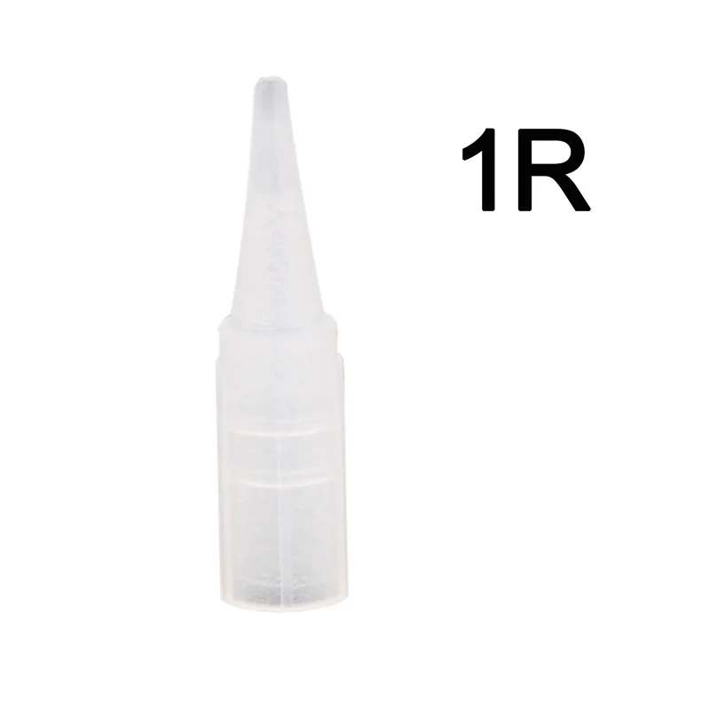 

500pcs 1R,3R,5R,7R,3F,5F,7F needle cap For Permanent Makeup tattoo machine part accessories Tattoo Needles & Tips & Grips supply
