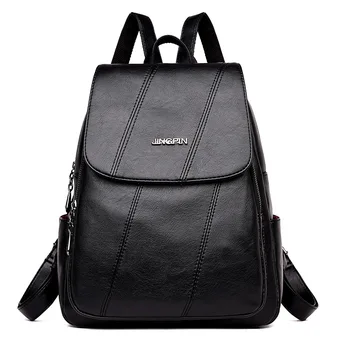 

2019 New Arrive Women Backpack Leather School Bags for Teenager Girls Female Travel Shoulder Bag for Women Bags Designer