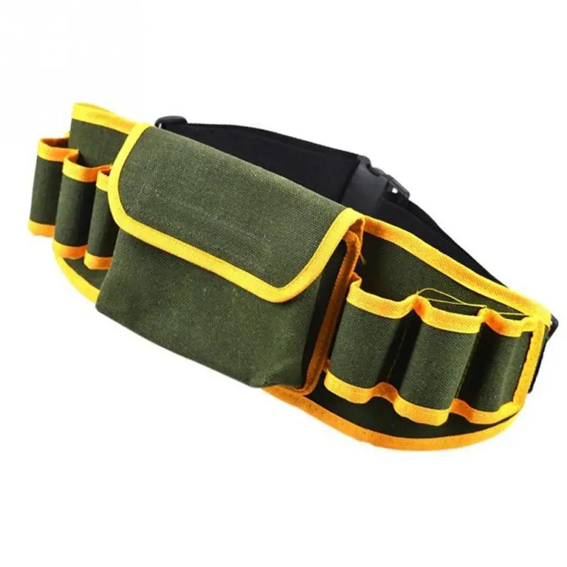 

2018 New Hardware Mechanic Canvas Bag Multifunctional Pouch Holder Belt Waist Packs Work Army Green Tool Bag