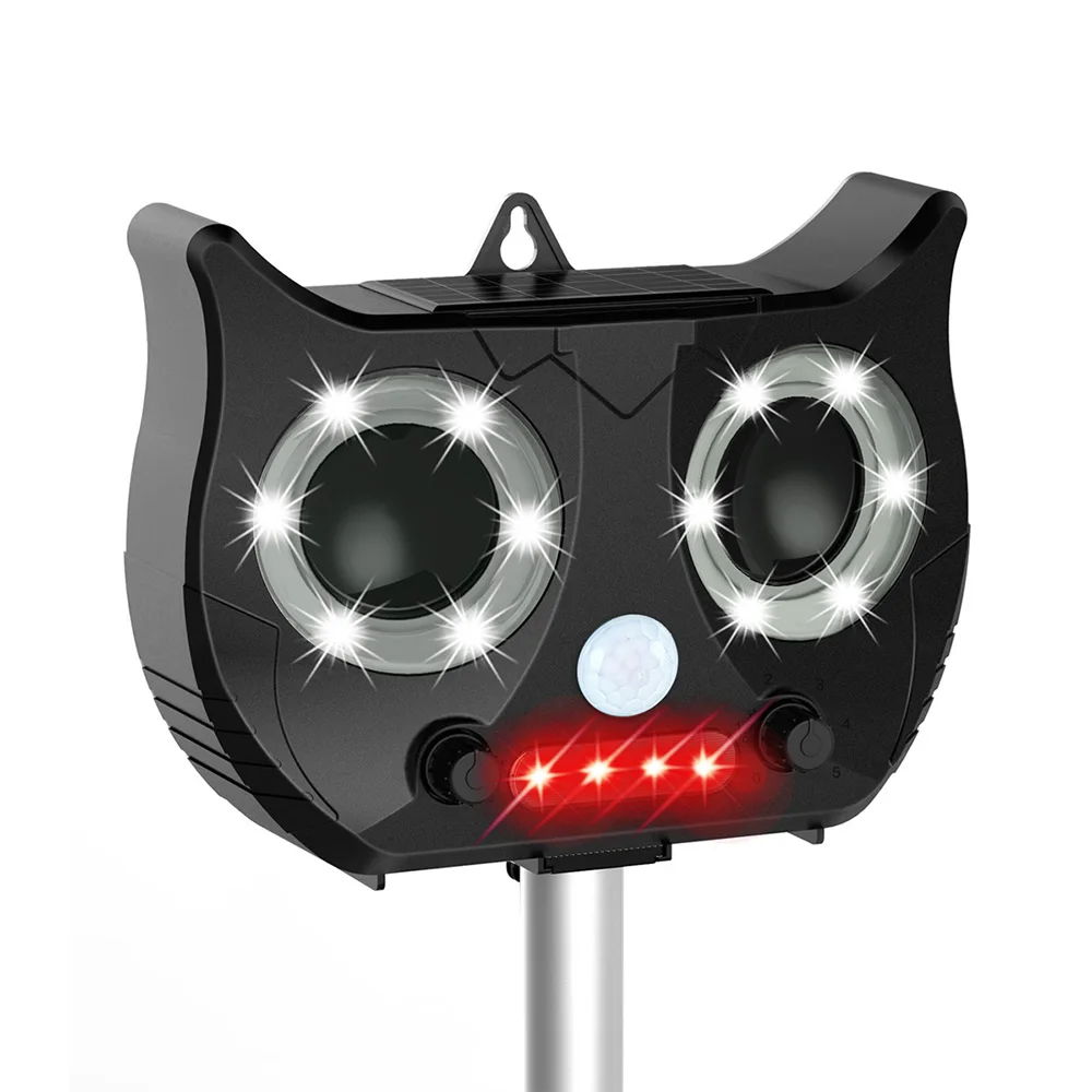 

Fox Repellent Control Garden Yard Keep Animals Away Pest Repeller Animal Pest Mouse PIR Sensor Bird Dog Outdoor Ultrasonic Solar