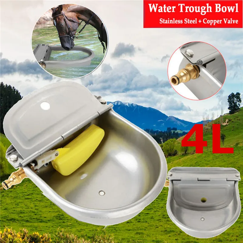 

4L Goat Sheep Waterer Bowl Farm Livestock Bull Cow Horse Drinking Bowl Animal Automatic Waterer With Float Valve For Cattle Pig
