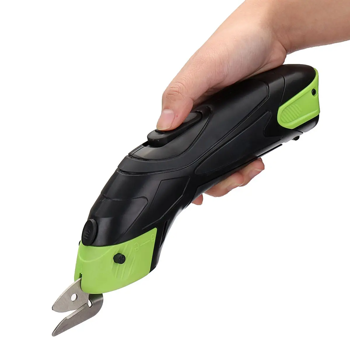 

Doersupp Multipurpose 3.6V Cordless Electric Scissor Chargeable Fabric Sewing Scissors For Cloth Handheld With 2 Lithium Battery