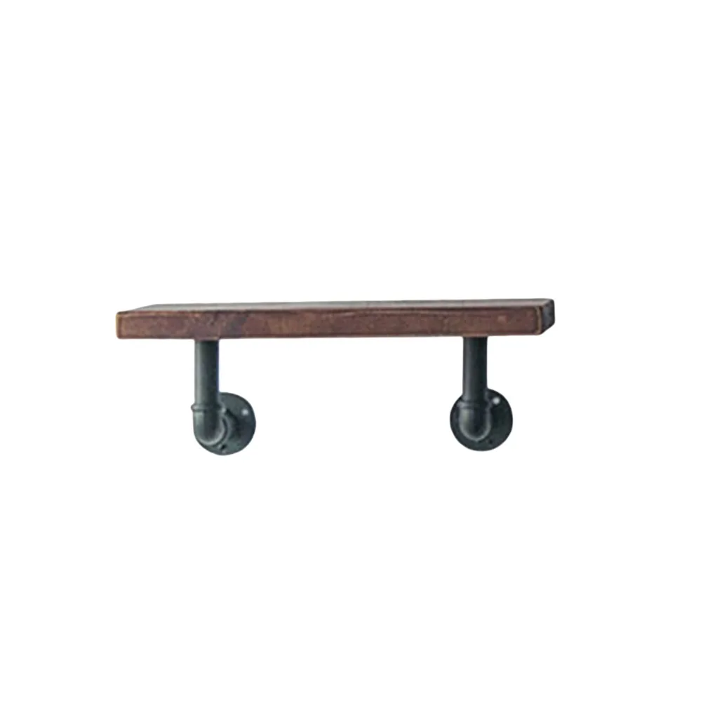

Solid Wooden Wall Shelf Simple Retro Word Board TV Wall Hanging Storage Shelf Rack for Home & Living Room Decoration