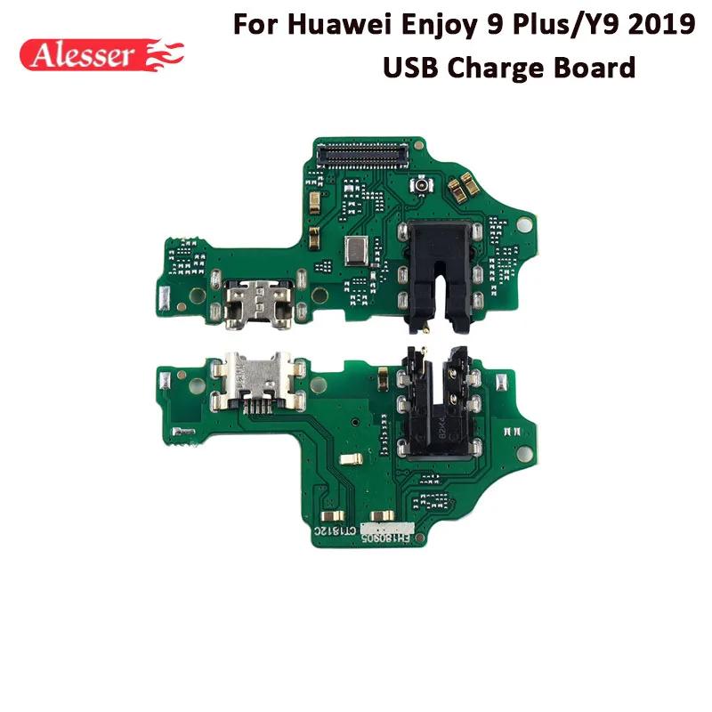 Alesser For Huawei Enjoy 9 Plus USB Plug Charge Board Assembly Fixing Part Y9 2019 Phone Accessories In Stock | Мобильные телефоны