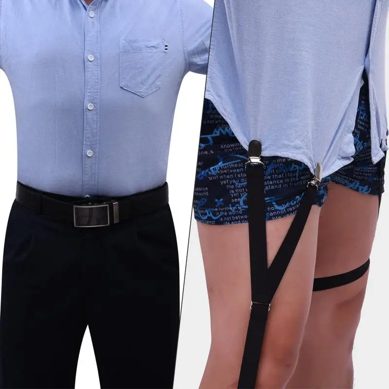 Unisex Shirt Stays Garters Suspenders Braces For Shirts Gentleman Leg