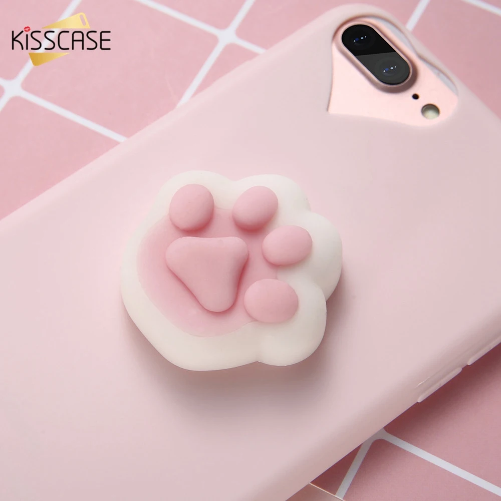 KISSCASE 3D чехол с животными для iPhone 5 SE 5S милый мягкий силиконовый снятия стресса 6s 6 8