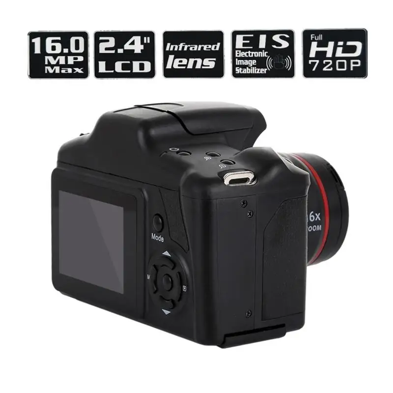 Portable Digital Camera Camcorder Full HD 1080P Video Camera 16X Zoom