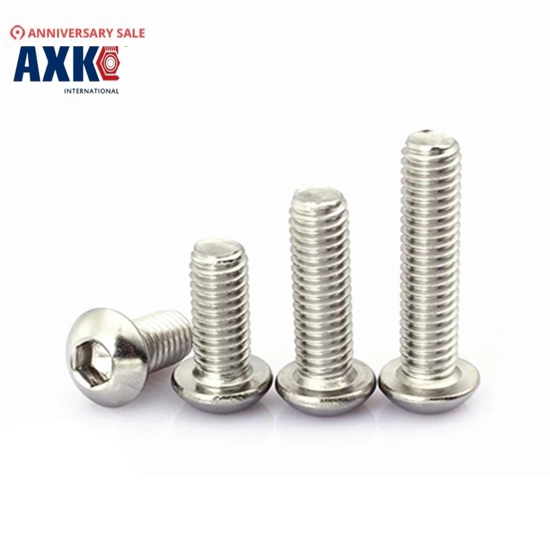 10pcs/lot M8x30 Mm M8*30 Yuan Cup Half Round Head 304 Stainless Steel