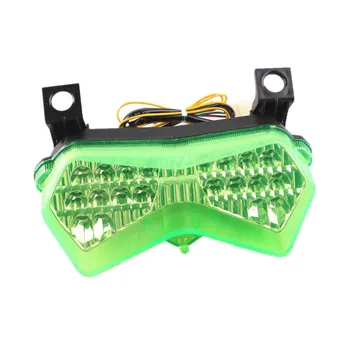 

LED Integrated Turn Signals Brake Tail Light For Kawasaki Ninja ZX6R 2003 2004 Green