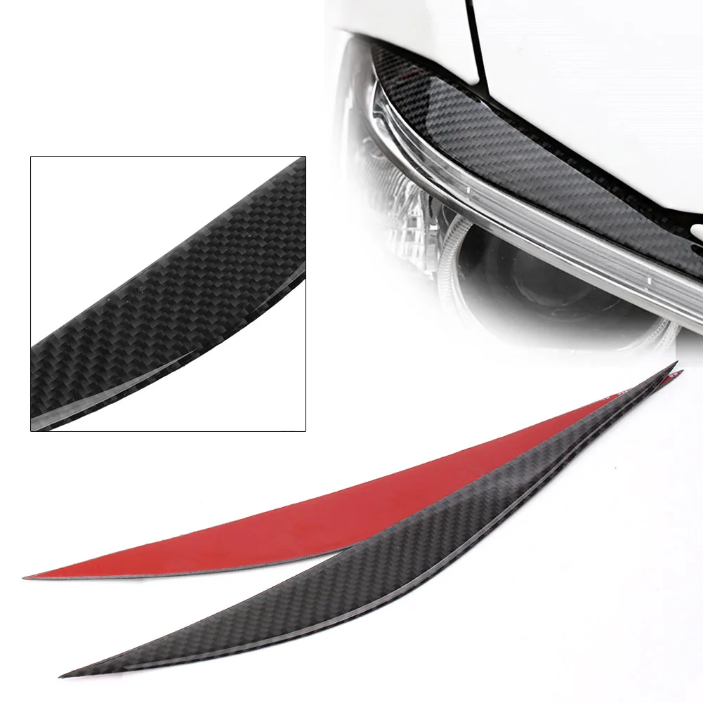 

Headlight Eyebrow Cover Trim For BMW 3 Series F30 2013 2014 2015 2016 2017 Car Parts Accessories Carbon Fiber Color 2PCS