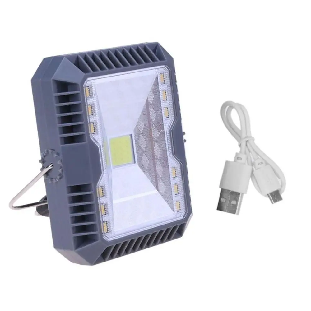

CLAITE Waterproof Solar Flood Light 3 Modes Spotlight USB Rechargeable COB Work Camping Emergency Light Outdoor Lighting NEW
