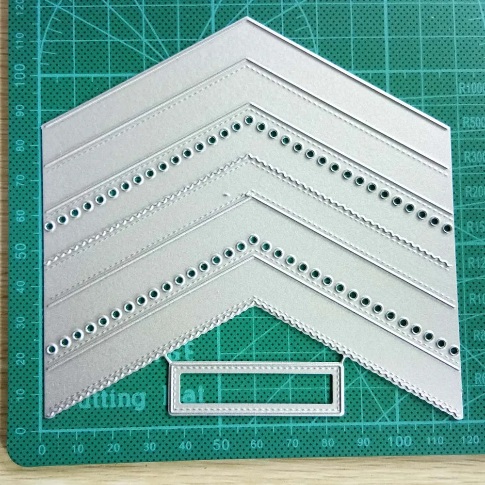 Etched Banner Frame Metal Cutting Dies Scrapbooking Album Paper