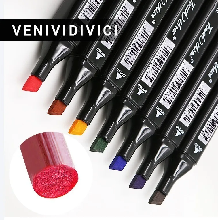 

Sale 168 colors Double-head Student Comic Painting Touch Quality Goods Oiliness Pen Colour art supplies marker