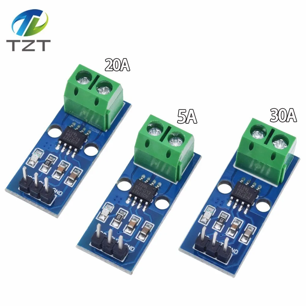 5A 20A 30A модуль датчика тока Холла ACS712 модуль для Arduino ACS712TELC-5A/20A/30A