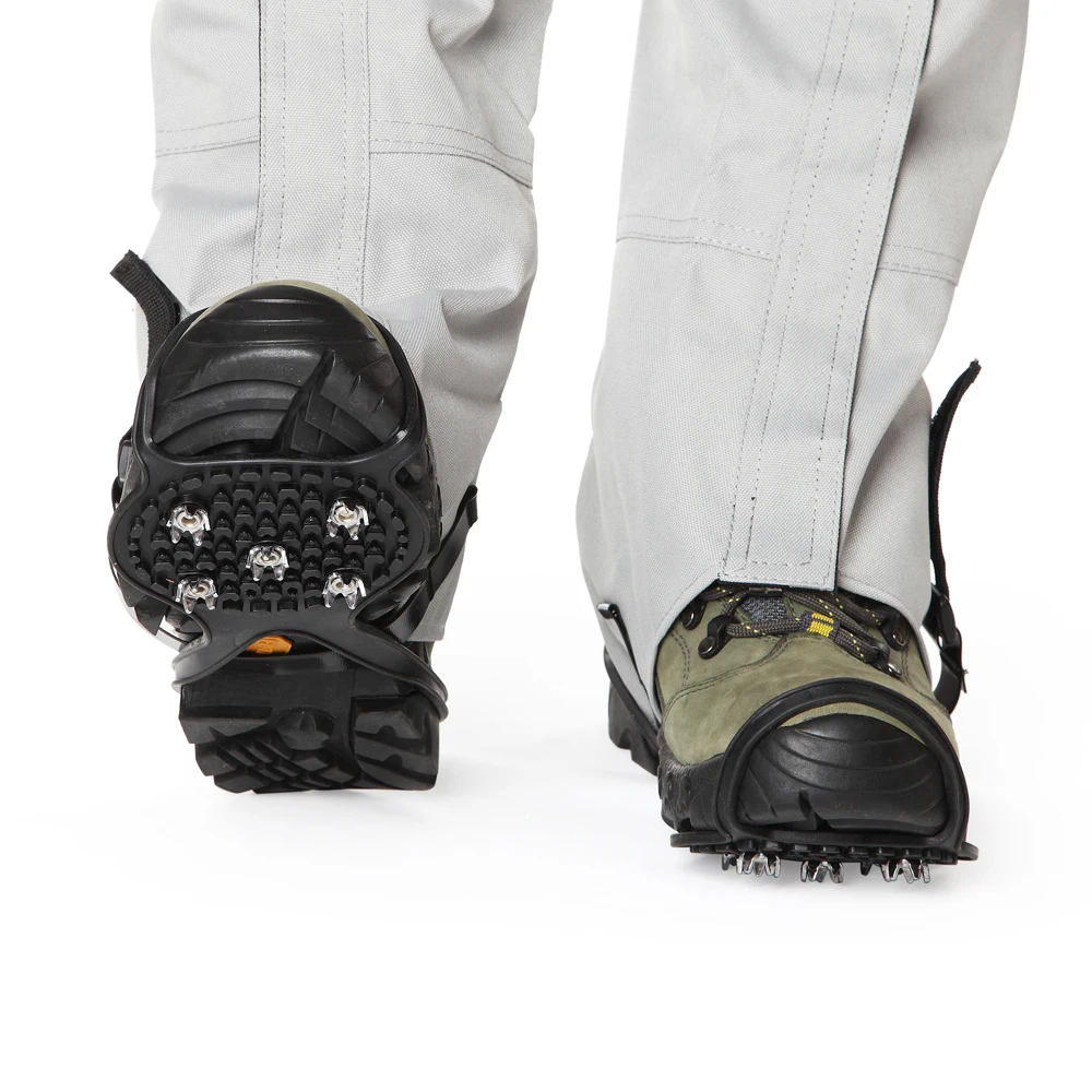 Snow Shoes Spike Ice Traction Cleats Anti slip 5 teeth Crampons Outdoor