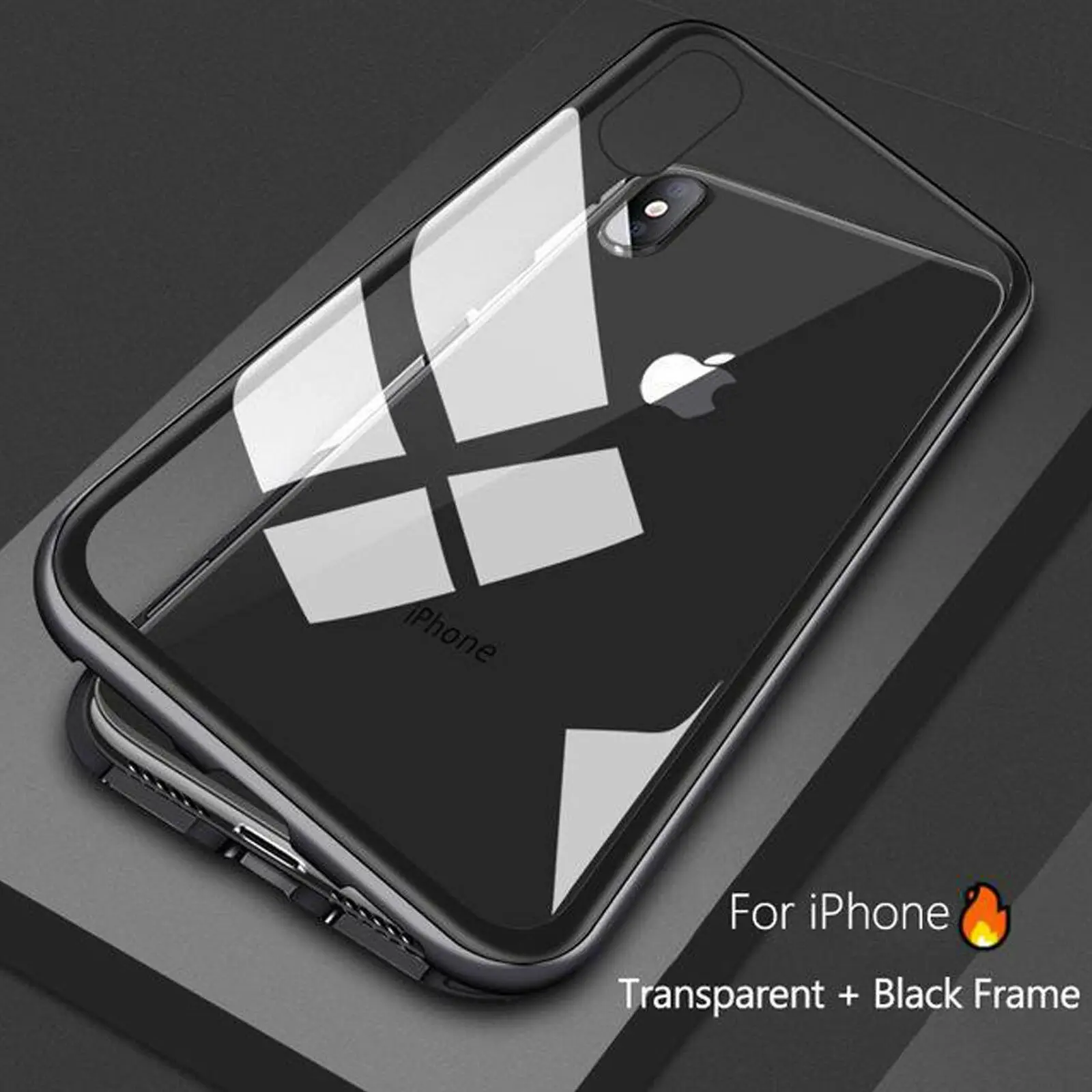 

mobile 360 armor shockproof tempered Glass magnetic Adsorption for vivo x20 plus