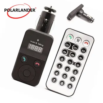 

New Bluetooth Handsfree CarKit Bluetooth FM Transmitter MP3 Player Car Kit Charger For Smart Phone