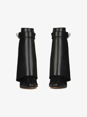 Cuir Croissante Noir Compensées En As Picture Picture Printemps Mode as De Bottes Hauteur Requin Femmes Glissière Solide Fold Design Latérale Chaussures Hiver Mi mollet jLqzSVMUpG