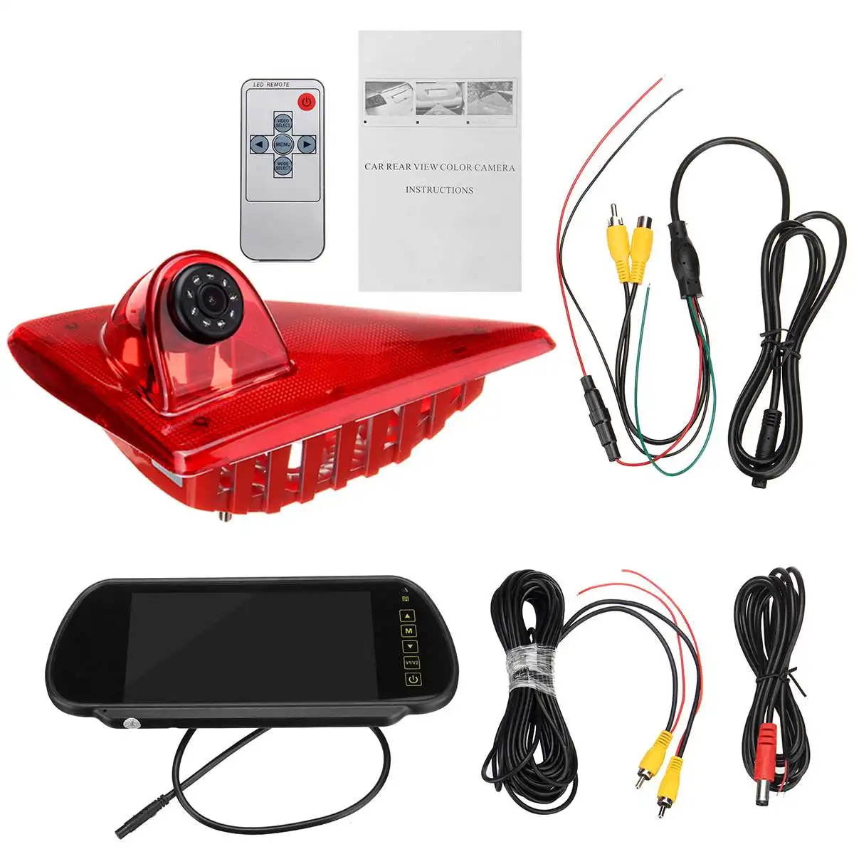 

Car Reverse Camera System For Renault Master LED IR Brake Light Rear View Reversing Parking Camera & 7 Inch Monitor Camera Kit