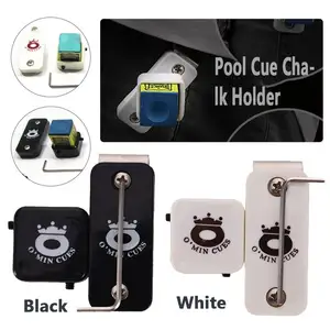 Магнитный бильярдный стол пластиковый держатель мела для кия с зажимом для ремня Мел для снукера чехлы с сильным магнитом - изображение