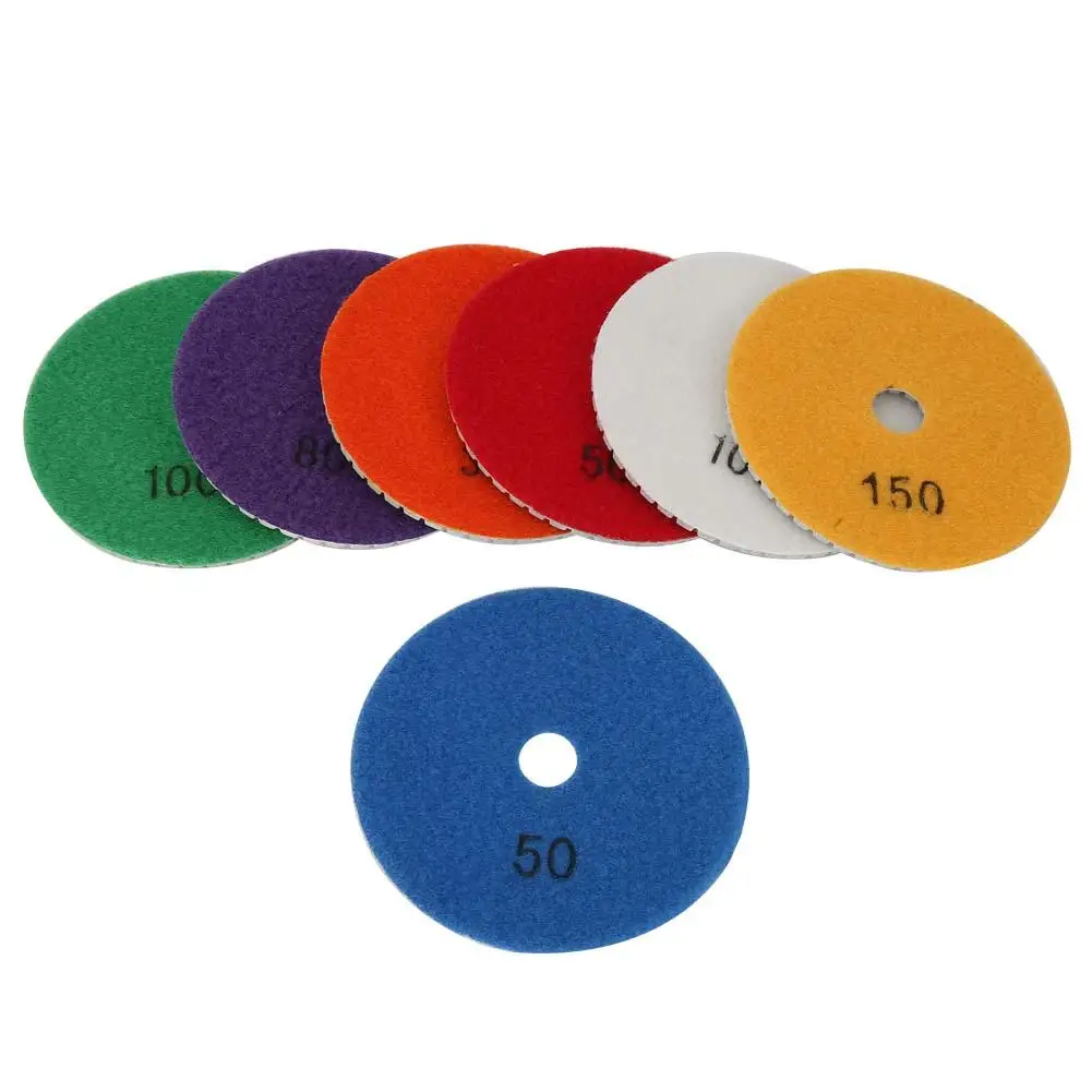 

Polishing Pad 4inch Round Diamond Polishing Pad Granite Marble Grinding Disc Wet Polisher Tool For Grinding Various Stone