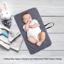 59*35 см детская накидка, Складывающийся детский подгузник, пеленальный коврик, водонепроницаемый, для младенцев, пеленка, сменный лист, хлопковый коврик, для новорожденных, для путешествий, покрывало, одеяло