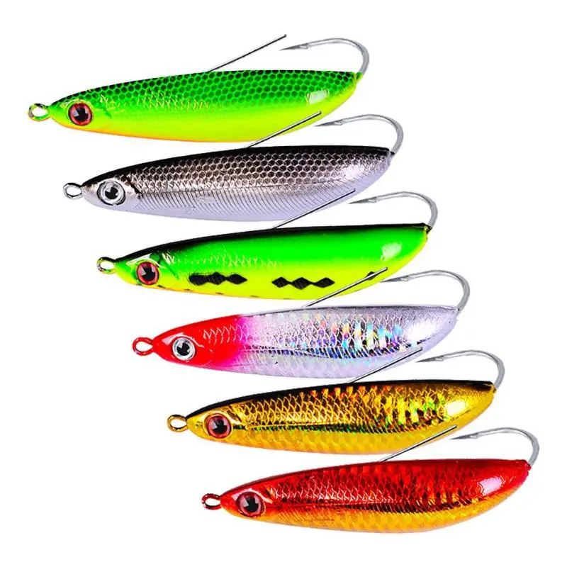  6pcs/set Pencil Plastic Fishing Lure 9cm 20g 3D Eyes Full Swimming Layer Artificial Baits Fishing T