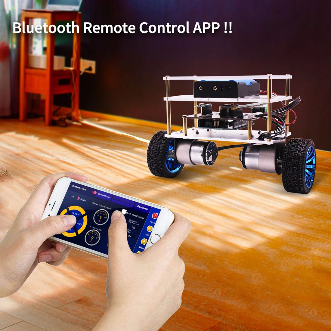Balance Robot Car Compatible for Arduino Electronics Programmable High Tech Robotics Support C Language Kids Adult
