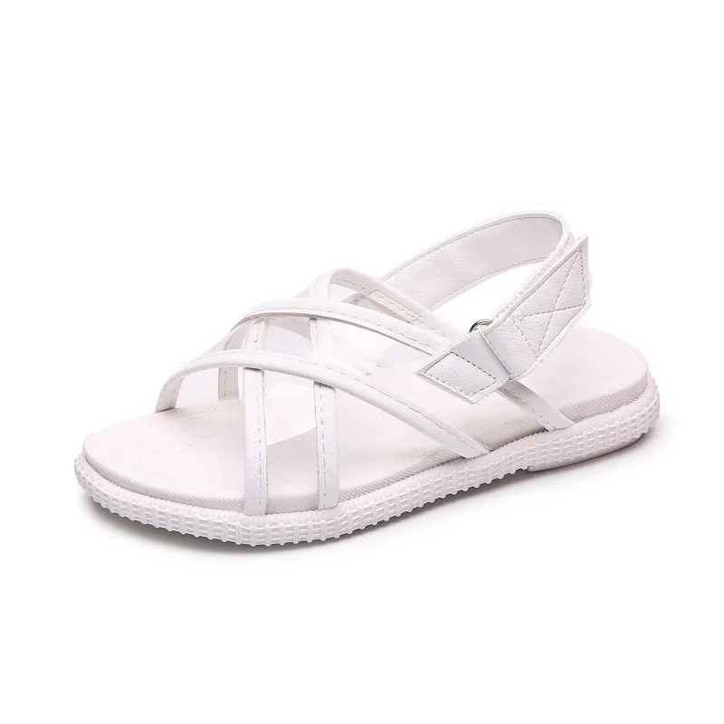 

CNFSNJ 2019 Summer Baby Girls Pu Leather Gladiator Sandal Children Pink Sandals Baby Princess Flats Toddler sneakers 15.5-21.5cm