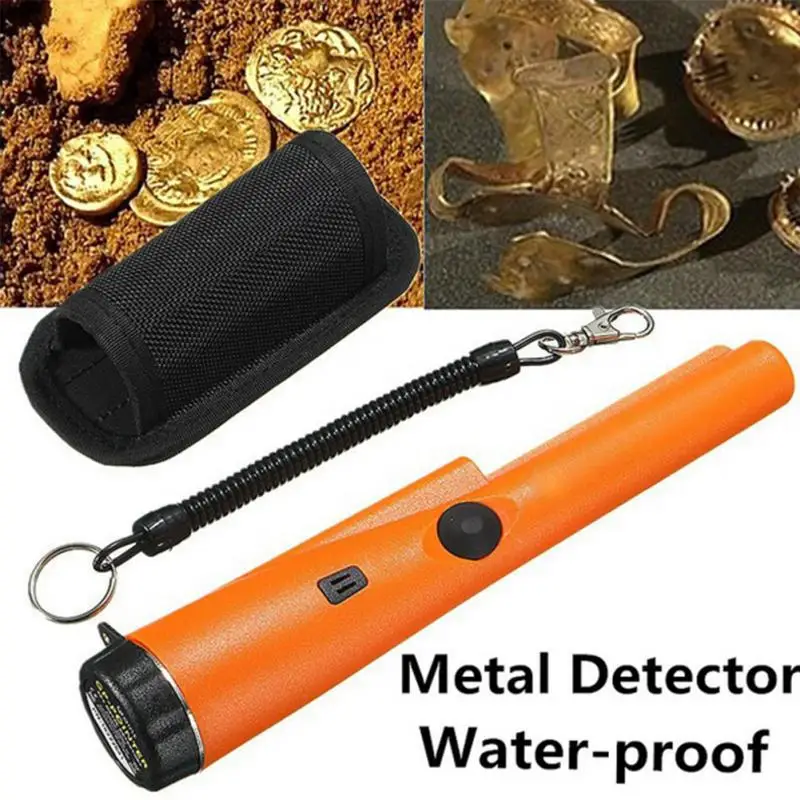 

Pinpointing Probe Metal Detector Waterproof Treasure Hunting Tool Buzzer Vibration with Sound LED Portable Pin Pointer