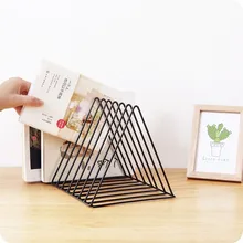 Современная настольная книжная полка для хранения, металлическая железная книжная полка, витрина для журналов, Офисная декоративная книжная полка, книжная полка, подарок