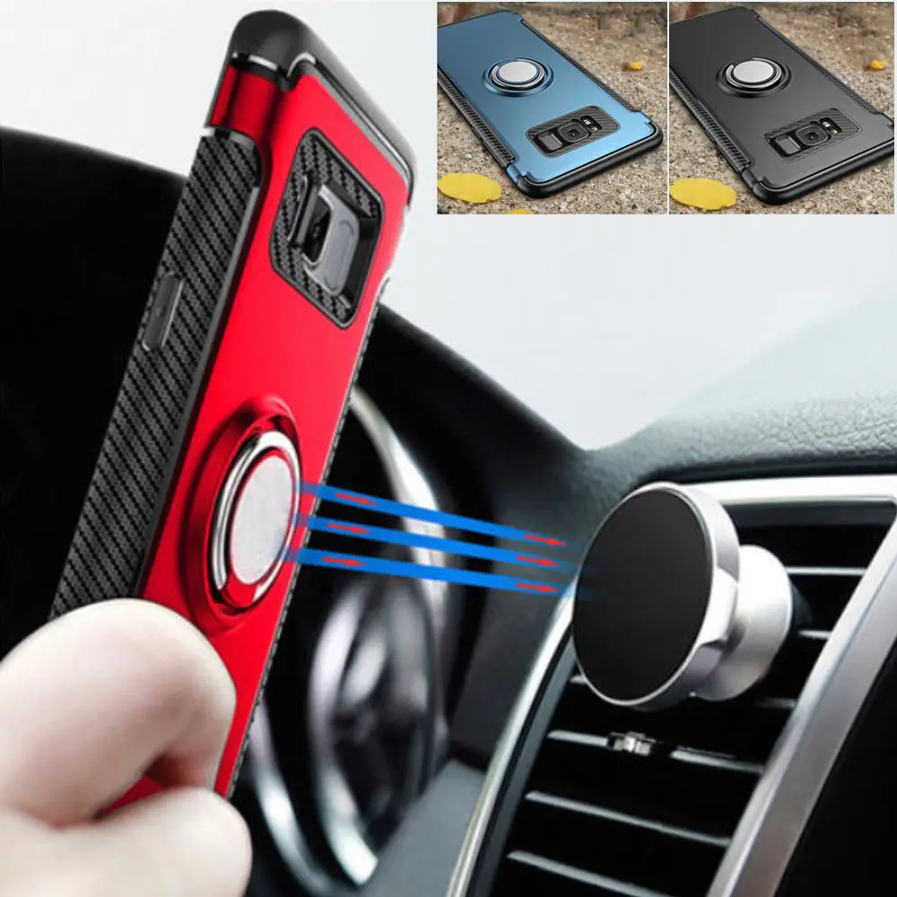 Heavy Duty Armor Magnetic Car Holder Ring Case For huawei P20 Lite Pro P10 P Smart Plus Honor 8 9 7X 6C PRO MATE 10 NOVA 3 3i |